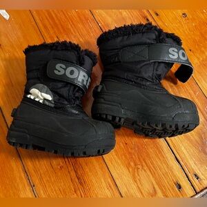 Sorel Kids Black Rain & Snow Boots